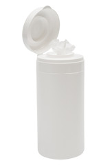 Napkins for cleaning on a white background
