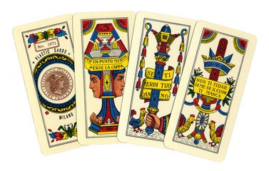 CARTE DA GIOCO TREVIGIANE - I QUATTRO ASSI