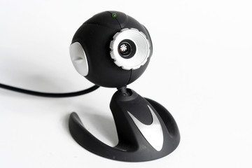 Close-up picture of a web camera.