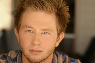 portrait of a young man staring into the lens
