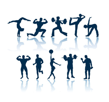 Fitness vector silhouettes
