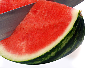 Watermelon and knife