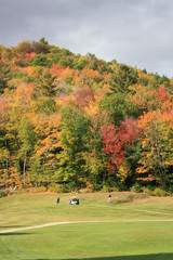 Fototapeta premium Golf in New England in Fall