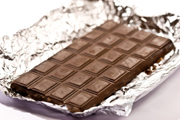 sweet series: black slab chocolate with nuts