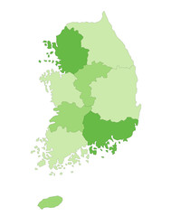 Karte Südkorea