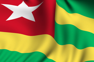 Rendered Togolese Flag