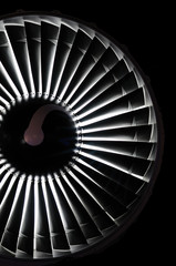Abstract background of a jet engine