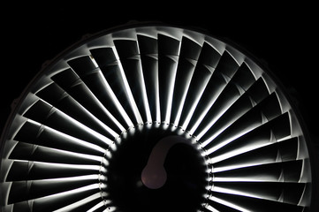 Abstract background of a jet engine