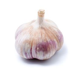 garlic isolated on white