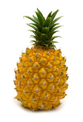 mini pineapple on white background