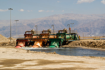 Fototapeta premium Industrial water pump station.