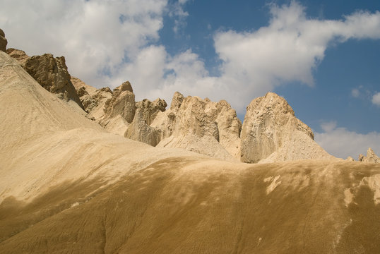 Desert landscape in the dead sea region