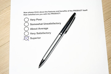 Product Feedback Survey form many uses for company