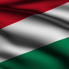 Rendered Hungarian Square Flag