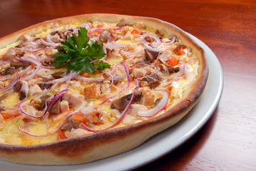 Pizza and italian kitchen. Studio. ,Close-up