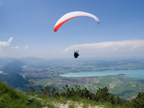 Paragliding in Bavaria, Fuessen