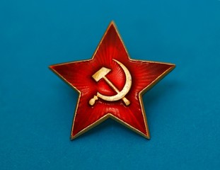 Soviet red star badge