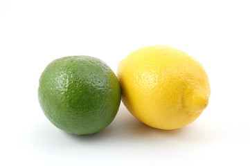 fresh lemon , orange , and citron fruits isolated an a white