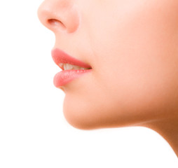 Profile of feminine face