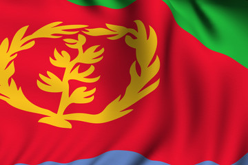 Rendered Eritrean Flag