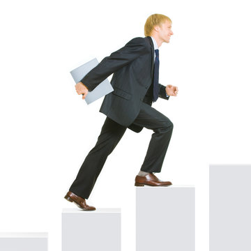 Conceptal image of  business progress or growth