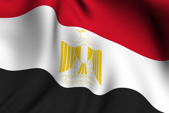 Rendered Egyptian Flag