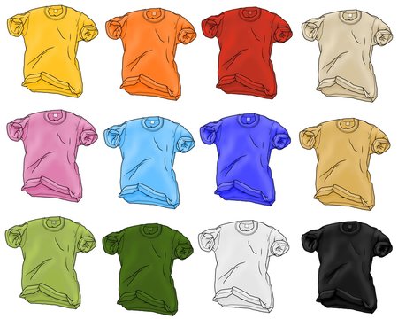 t-shirt 12 colors
