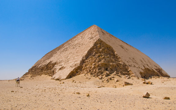 Bent pyramid at Dahshur, Cairo, Egypt
