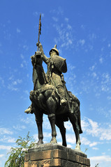 Statue of Vimara Peres in Porto, Portugal.