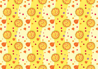 Glossy floral pattern