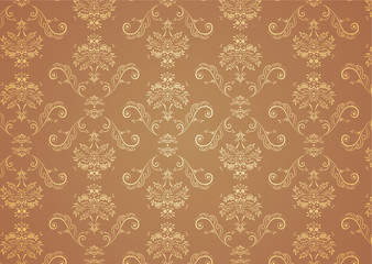 elegant Victorian retro motif wallpaper Pattern
