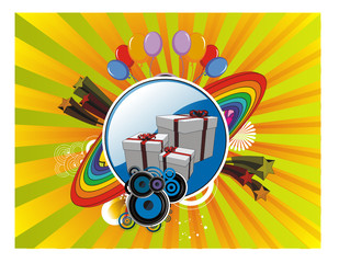 composition de festividad en vector