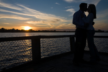 Fototapeta premium Sunset Kiss
