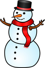 Snowman - vector