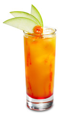 Alcoholic Cocktail made of Liqueur, Rum, Pineapple Juice