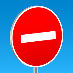 background do not enter sign