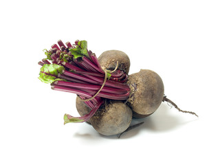 Bunch of fresh cut beetroot