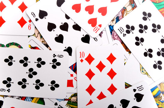 playing cards background texture