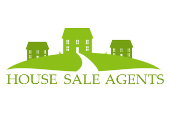 House selling or construction logo