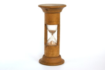Small wooden hourglass
