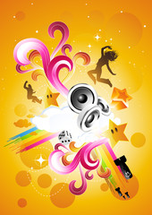 Fototapeta premium Live and Energetic! Vector illustration