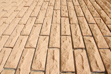 a close-up of a brick wall
