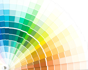 Obraz premium Abstract background from color guide. Close up.