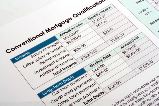 Mortgage Qualification Document