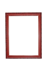 Fototapeta premium Red wood Picture Frame
