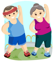 Seniors Exercising