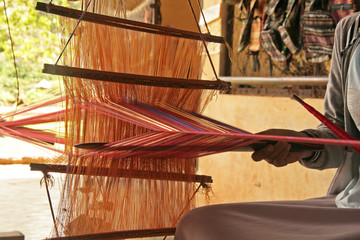 Obraz na płótnie Canvas weaving loom