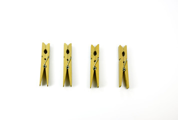 Clothes-peg isolated on white background
