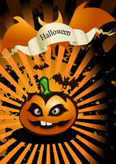 Halloween abstract background ( vector illustration )
