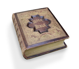 Isolated Antique Bible.